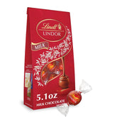 Lindt LINDOR Milk Chocolate Candy Truffles. Milk Chocolate with Smooth. Melting Truffle Center. 5.1 oz. Bag