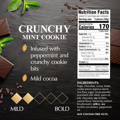 Lindt EXCELLENCE Crunchy Mint Cookie Dark Chocolate Candy Bar. 3.5 oz.. 12 Pack