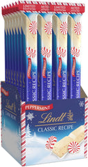 Lindt CLASSIC RECIPE Holiday White Chocolate Peppermint Candy Stick. 1.2 oz.