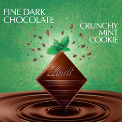Lindt EXCELLENCE Crunchy Mint Cookie Dark Chocolate Candy Bar. 3.5 oz.. 12 Pack