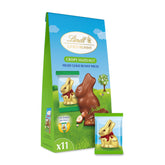 Lindt GOLD BUNNY Milk Chocolate Candy Crispy Hazelnut Filled Easter Bunnies. 11 Pieces. 3.9 oz. Bag