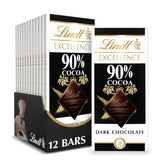 Lindt EXCELLENCE 90% Cocoa Dark Chocolate Candy Bar. Dark Chocolate. 3.5 oz. Bar