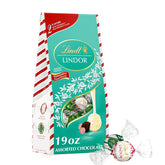 Lindt LINDOR Holiday Assorted Peppermint Chocolate Truffles. 19 oz. Bag