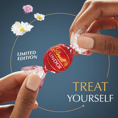 Lindt LINDOR Limited Edition Spring Assorted Chocolate Truffles. Assorted Chocolate Easter Candy with Smooth-Melting Truffle Center. 8.5 oz. Bag