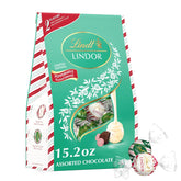 Lindt LINDOR Holiday Assorted Peppermint Chocolate Candy Truffles. 15.2 oz. Bag