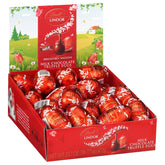 Lindt LINDOR Milk Chocolate Truffle Eggs. Milk Chocolate Candy Eggs with Milk Truffle Filling. 0.99 oz.. 24 Count