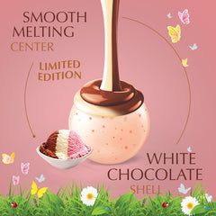 Lindt LINDOR Spring Neapolitan White Chocolate Truffles. Chocolates with Smooth. Melting Truffle Center. 19 Oz Bag