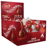Lindt LINDOR Milk Chocolate Candy Truffles. Milk Chocolate with Smooth. Melting Truffle Center. 25.4 oz.. 60 Count