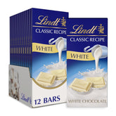 Lindt CLASSIC RECIPE White Chocolate Bar. White Chocolate Candy. 4.4 oz. (12 Pack)