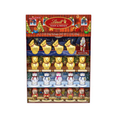 Lindt TEDDY & FRIENDS Holiday Milk Chocolate Candy. 7.1 oz. 4-pack