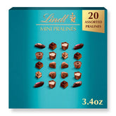 Lindt Mini Pralines. Assorted Chocolate Candy Pralines with Premium Filling. 3.4 oz Box