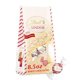 Lindt LINDOR White Chocolate Peppermint Truffles. White Chocolate Candy with Smooth Peppermint Truffle Center. 8.5 oz. Bag