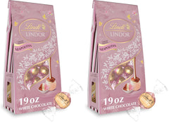 Lindt LINDOR Spring Neapolitan White Chocolate Truffles. Chocolates with Smooth. Melting Truffle Center. 19 Oz Bag
