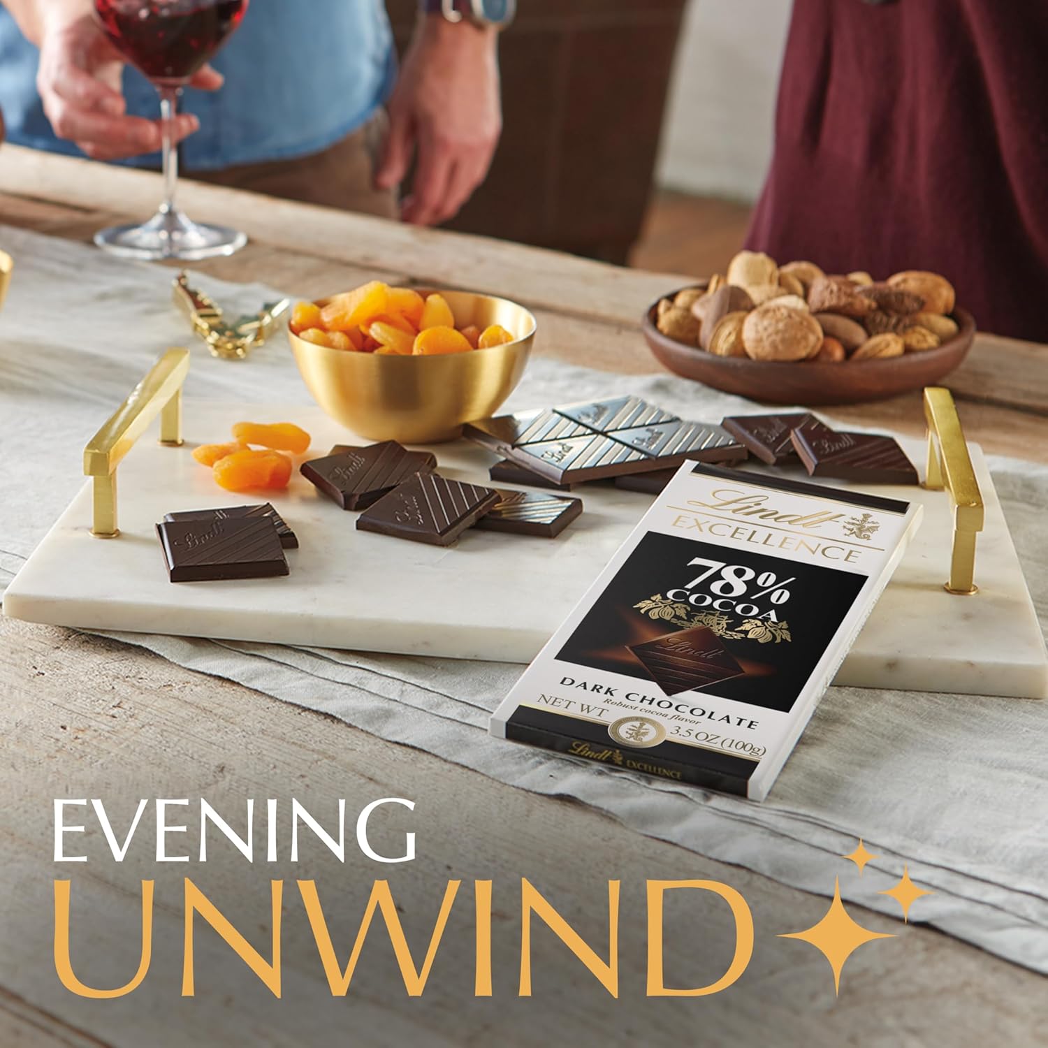 Lindt EXCELLENCE 78% Cocoa Dark Chocolate Bar. Dark Chocolate Candy. 3.5 oz. (12 Pack)