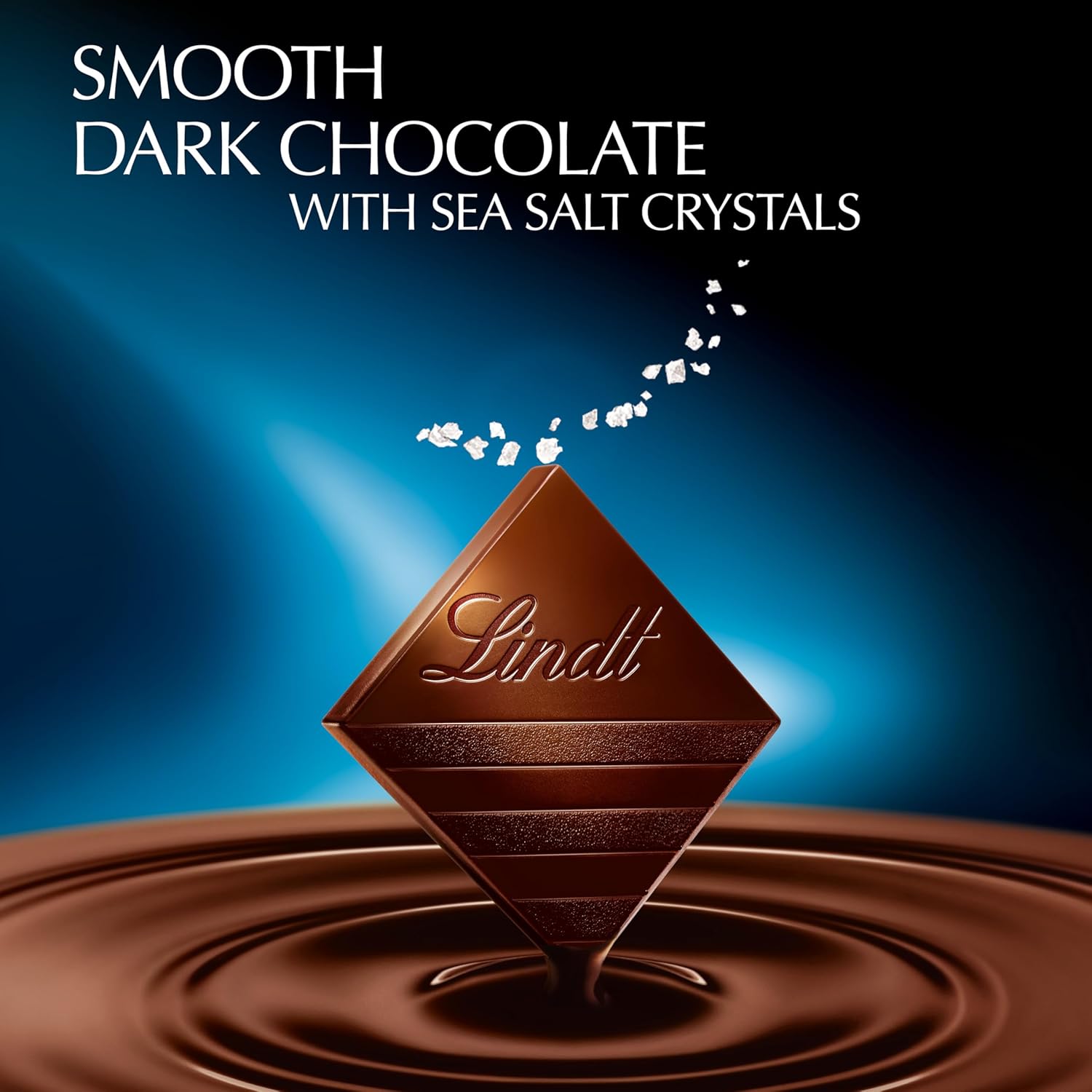 Lindt EXCELLENCE Sea Salt Dark Chocolate Bar. Dark Chocolate Candy with a Touch of Sea Salt. 3.5 oz. Bar (12 Pack)