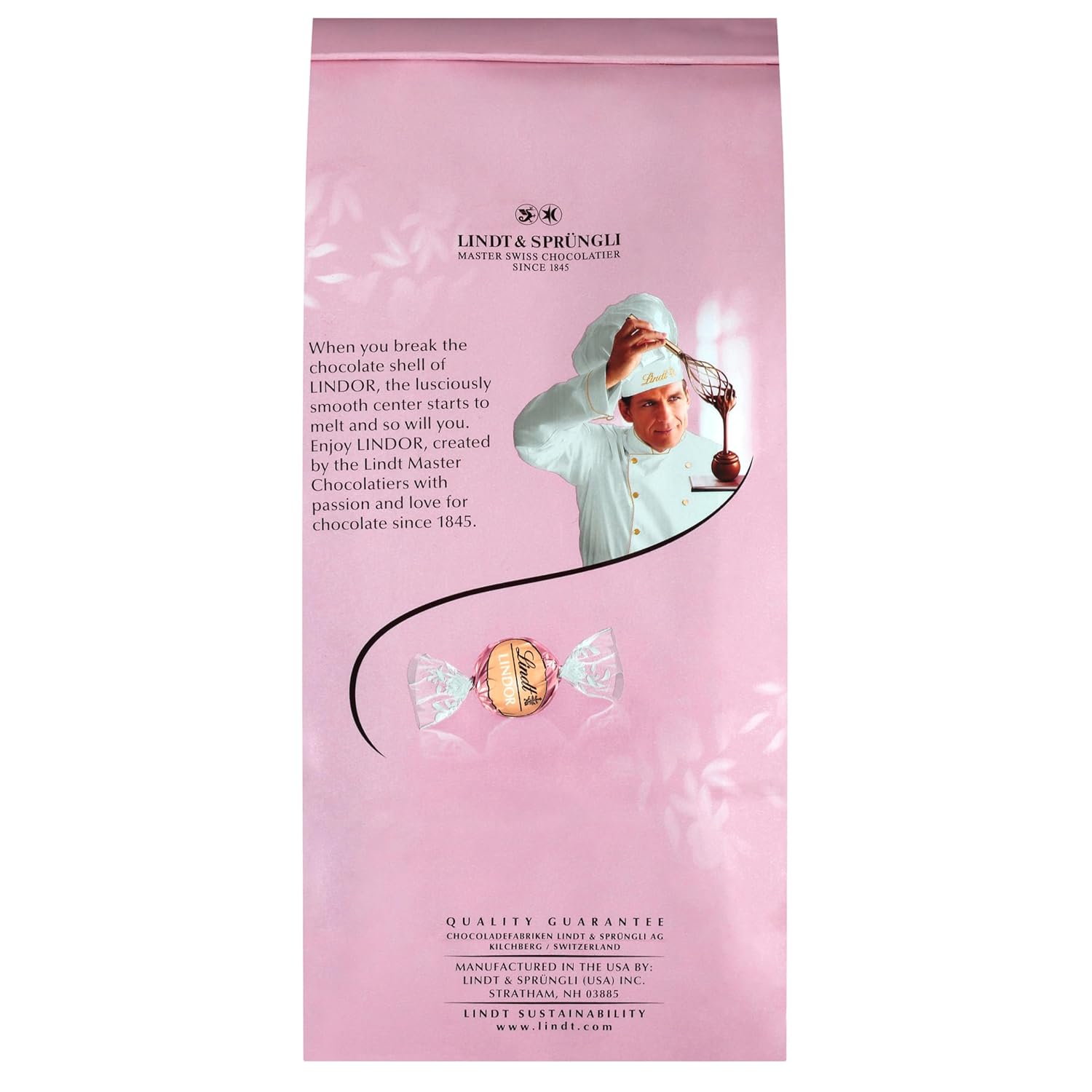 Lindt LINDOR Spring Neapolitan White Chocolate Truffles. Chocolates with Smooth. Melting Truffle Center. 19 Oz Bag