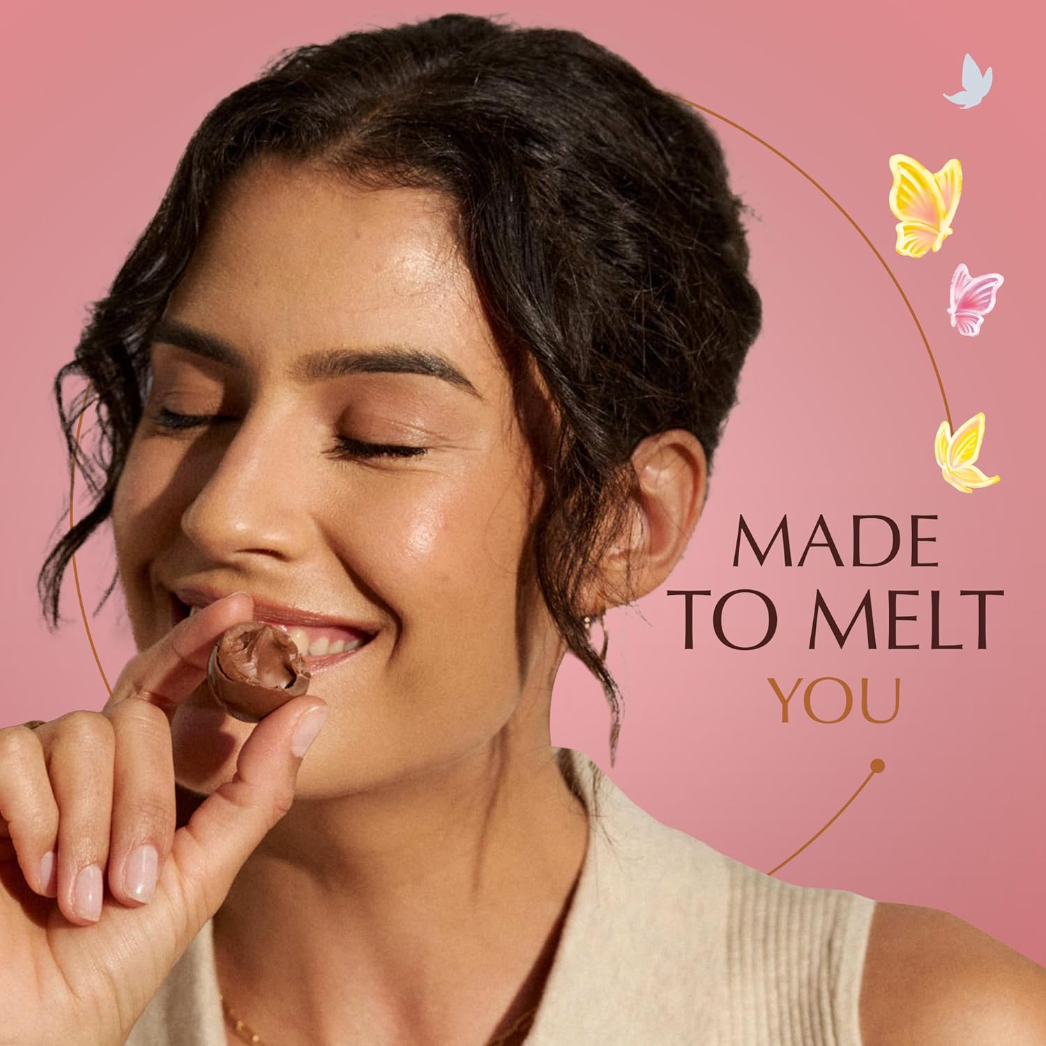 Lindt LINDOR Spring Neapolitan White Chocolate Truffles. Chocolates with Smooth. Melting Truffle Center. 19 Oz Bag