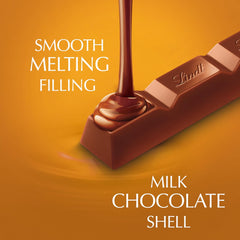 Lindt LINDOR Caramel Milk Chocolate Truffle Bar. Milk Chocolate Candy with Smooth. Melting Truffle Center. 1.3 oz. (24 Pack)