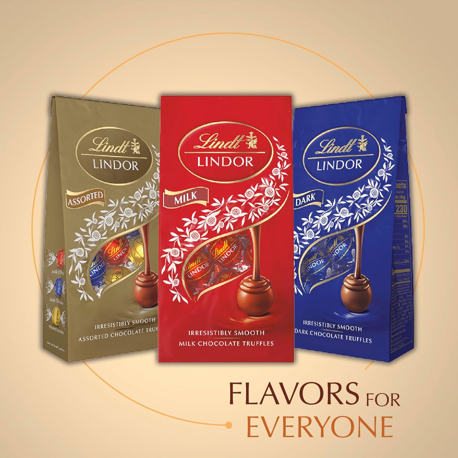 Lindt LINDOR White Chocolate Candy Truffles. White Chocolate Candy with Smooth. Melting Truffle Center. 25.4 oz.. 60 Count