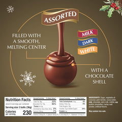 Lindt LINDOR Assorted Chocolate Candy Truffles Gift Box. Assorted Chocolate with Smooth. Melting Truffle Center. 7.6 oz.
