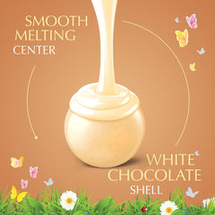 Lindt LINDOR Carrot Cake White Chocolate Candy Truffles. White Chocolate With Carrot Cake Truffle Filling. 8.5 oz. Bag