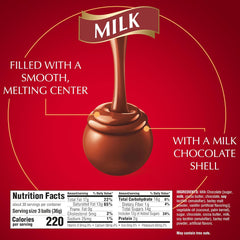 Lindt LINDOR Milk Chocolate Truffles 90 Count Gift Box. Chocolate Candy with Smooth. Melting Truffle Center. 38 oz. Box